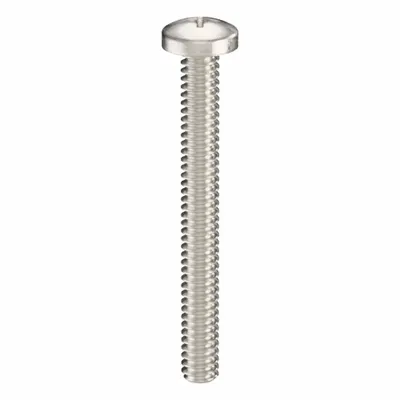USA INDUSTRIALS Sekrup Mesin: #10-24 Ukuran Ulir, 1 3/4 in Pjg, 316, Baja Tahan Karat, Polos - Pan Head Machine Screws
