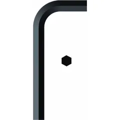 This L-shaped hex key features a 0.035 in SAE tip size, short length, and ball-end design for angled access. Made from alloy steel with a black finish, it is suitable for driving hex socket screws in precision assembly, maintenance, and repair tasks. Sold in a 25-pack.