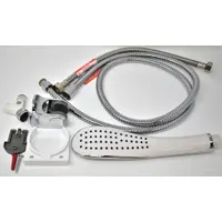 This metal install kit is designed for mounting and securing SSU-H showers in water filtration systems. It includes all necessary components for installation. Suitable for use with compatible shower units