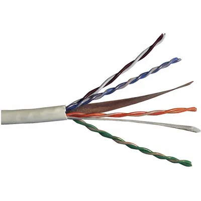 CAROL Kabel Kategori: 1.000 ft Panjang Kabel, 23 AWG, Riser, Putih, PVC, Std, CR6.30.02 - Category 6 Cable