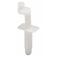 This PRIME-LINE pivot guide is designed for hanging door applications, providing guidance and stabilization for pivot operation. It measures 1 3/4 inches in length and 3 13/16 inches in width, with a maximum weight capacity of 30 pounds. Suitable for use in commercial and industrial door assemblies requiring precise alignment.