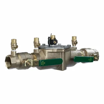 Watts Pencegah Aliran Balik: 007, Ukuran Pipa 1 1/4 in, FNPT x FNPT, Panjang Keseluruhan 16.38 in - Watts Double Check Backflow Preventers