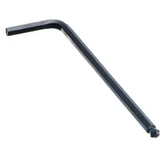 Set of five L-shaped hex keys with 8 mm metric tip size. Made from alloy steel with black oxide finish. Long length for extended reach. Suitable for tightening or loosening hex socket screws in assembly and maintenance tasks.