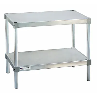 NEW AGE INDUSTRIAL Meja Kerja Tinggi Tetap: Tinggi Tetap, Aluminium, 42 in x 15 in - Aluminum-Top Worktables
