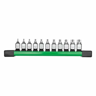 MILWAUKEE Set Sok Bit Torx Stubby 11pc 1/4" Drive: 1 - 25 Buah, Ukuran Drive 1/4 in - Torx Bit Socket Sets