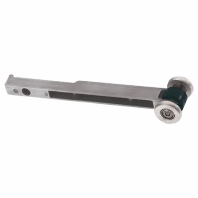 DYNABRADE Lengan Kontak: 1/2 in Lebar Sabuk, 18 in Panjang Sabuk, Seri Dynafile II, 5/8 in Diameter Roda - Belt Sander Contact Arms