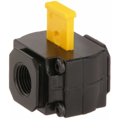 SPEEDAIRE Air Line Lockout Valve: 1/2 in NPT, 1/2 in NPT Ukuran Outlet, 250 psi Tekanan Operasi Maks - Speedaire Compressed Air Line Lockout Valves for FRLs