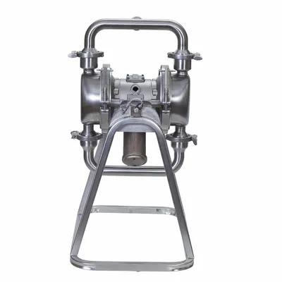 GRACO Pompa Diafragma Ganda: Baja Tahan Karat, 1 1/2 in, Tri-Clamp, 50 gpm - USP Class VI-Compliant Pharmaceutical-Grade AODD Pumps