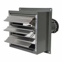 Shutter Mounted Hazardous Location Exhaust Fan: 10 in Blade, 1 Speed, 1/3 hp, 620 cfm, 115/230V AC (MPN SD10-XPF)