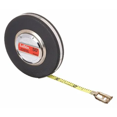 CRESCENT LUFKIN Pita Ukur Panjang: Manual, HW223D, Skala SAE/Teknik, 50 ft, 1/100 ft - Closed-Reel Long Tape Measures