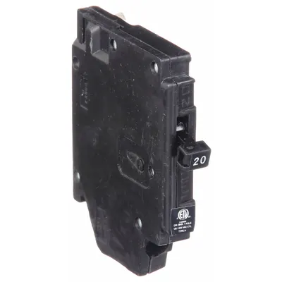 CHALLENGER Pemutus Sirkuit Miniatur: 20 A Amps, 120V AC, 0.5 in Wd, 10kA pada 120V AC - Challenger Type-A Miniature Circuit Breakers