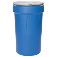 APPROVED VENDOR Transport Drum: HDPE, 55 gal, Lever Lock Ring, Unlined/No Interior Coating, Metal (MPN 1655MB)