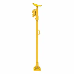 This ratcheting support brace from ENERPAC has a 4-ton capacity and a 38-inch stroke length, with a minimum height of 69 inches. It is used for vertical load holding and adjustment in industrial support applications such as timbering, shoring, and structural bracing.