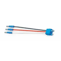 This automotive pigtail features three 16 AWG wires, each 7 inches long, with a straight male PL-3 connector. Factory-molded plugs ensure secure connections. Designed for use with female pin lamps in vehicle lighting systems.
