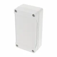 HAMMOND Enclosure: Polycarbonate, 4 in x 2 in x 2 in, NEMA 12/13/4/4X/6/6P, Screw On, Solid Cover (MPN 1555C2GY)