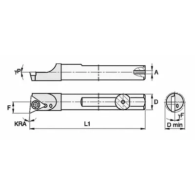 WIDIA Batang Bor Indeks: QCBI50085L (MPN 2825278) - Indexable Boring Bars