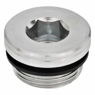 JW WINCO Steker Berulir: Baja, Segel NBR, Metrik Halus, Ulir M26x1.5, Heksagon Dalam - Steel Threaded Plugs
