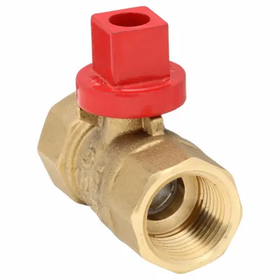 NIBCO Katup Bola Dua Arah Manual: 1/2 in, Kuningan, Lurus, FIP x FIP - Brass Ball Valves