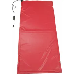FLEXOTHERM ground thawing blanket measuring 36 inches wide by 15 feet long, operating at 120 V AC with a wattage output of 952.94 W. Meets OSHA standards. Used for thawing frozen ground in construction, utilities, and pipeline work to enable excavation, trenching, or concrete placement during cold weather.