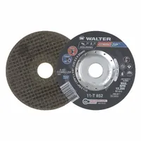 General purpose cut-off wheel for carbon and stainless steel. Type 27 depressed center design with 60 grit. Dimensions: 5" diameter, 5/64" thickness, 7/8" arbor hole. Suitable for cutting and slotting in metal fabrication and maintenance tasks