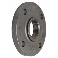 This ANVIL cast iron flat flange features 6-inch Female NPT threading and is rated Class 125 with a maximum operating pressure of 175 psi. It is used to connect pipes, valves, and equipment in low-pressure industrial piping systems such as water, steam, or gas lines