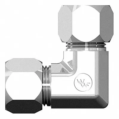 Siku Sambungan Kompresi WEATHERHEAD: Ukuran 3/8 in OD x 3/8 in OD - Flareless Bite-Type Steel Compression Fittings