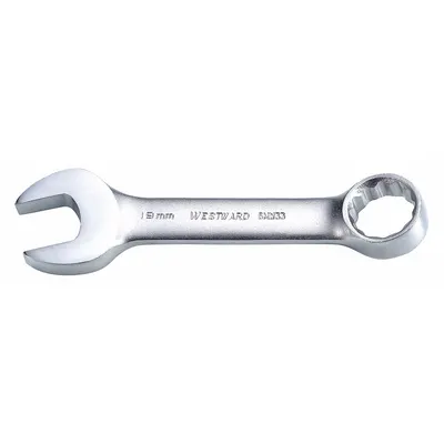 WESTWARD Kunci Kombinasi: Baja Paduan, Satin, Ukuran Kepala 19 mm, Panjang Keseluruhan 5 3/8 in - Metric 12-Point Combination Wrenches