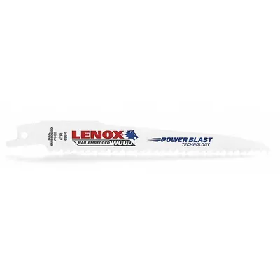 LENOX Mata Gergaji Bolak-Balik: 6 Gigi per Inci, Panjang Mata 6 inci, Tebal Mata 0,05 inci - Wood-Cutting & Pruning Blades