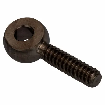 AMPG Ujung Batang Tetap: Baja, Oksida Hitam, 40 mm Jarak Pusat Lubang ke Ujung, Kiri - Steel Male Threaded Fixed Rod Ends