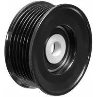 Steel serpentine idler pulley with a flanged flange and 6 grooves. Designed for light-duty vehicle applications to maintain proper belt tension and reduce vibration in serpentine belt systems