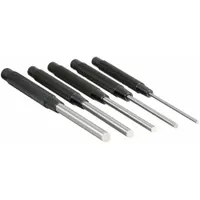 Drive Pin Punch Set: 1/4 in_1/8 in_3/8 in_3/16 in_5/16 in Tip Dia, 3 1/2 in Punch Taper Lg, 5 Pieces (MPN S248PC)