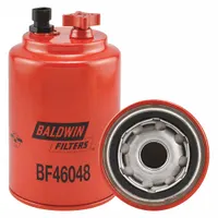 BALDWIN FILTERS Fuel Filter: Spin-On, 3 11/16 in Outside Dia, M24-1.50 Thread Size, Diesel Fuel (MPN BF46048)