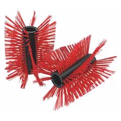 Replacement brush kit for compatible snow sweeping equipment. Designed to replace worn brushes on sweepers used for clearing snow from paved surfaces such as parking lots and roadways.