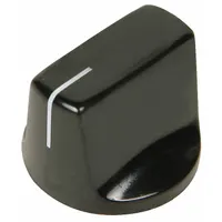 Black replacement control knob for VOLLRATH countertop cookers, warmers, and rethermalizers. Used to adjust temperature or power settings on compatible commercial foodservice equipment