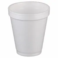 DART Disposable Hot Cup: 6 oz Capacity, White, Foam, Unwrapped, Patternless, 1,000 PK (MPN 6J6)