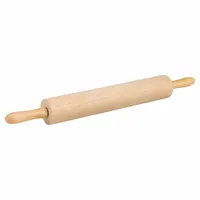 CRESTWARE Rolling Pin: 3 in Barrel Dia, 15 in Barrel Lg, Wood, 23 in Overall Lg (MPN RPW15)