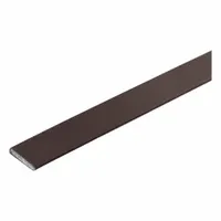 Self-adhesive fire and smoke perimeter door seal made from flexible PVC/graphite in brown. Flat seal shape with standard adhesive bond, overall length 12 1/2 ft. Installs on door perimeters to block fire and smoke spread in commercial and industrial buildings