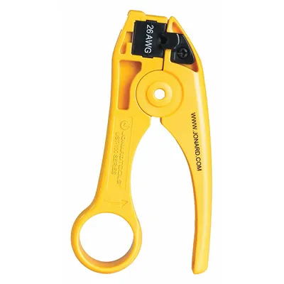 Pengupas Kabel Mini-Coax JONARD TOOLS: 26 AWG hingga 26 AWG, 26 AWG, 4 3/4 in Panjang Keseluruhan - Data & Coaxial Cable Strippers