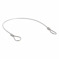 ITW BEE LEITZKE Tool Lanyard: Stainless Steel, 12 in Overall Lg, 3/4 in Loop 1 Size, Nylon, 5 PK (MPN WWG-TSS1-046-12N)