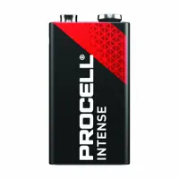 Battery: 9V, Premium, Alkaline, 9V DC, Procell Intense, 12 PK (MPN PX1604)