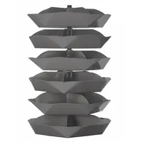 DURHAM MFG Revolving Storage Bin: 69 1/2 in x 44 in, 6 Levels, Scoop Bottom, 5 Bins per Level (MPN 1506-95)