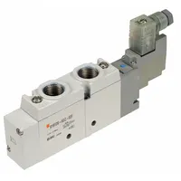 Solenoid Air Control Valve: SY9000 Series, Single Solenoid, Five-Way / Two-Position, 5 Ports, 24V DC (MPN SY9120-5DZ-03T)