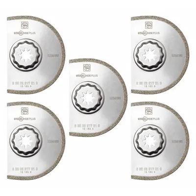 Bilah Pengikis Osilasi FEIN: Lebar Bilah 3 9/16 in, Panjang Bilah 3 9/16 in, Grit Berlian - Starlock Plus Mounted Blades