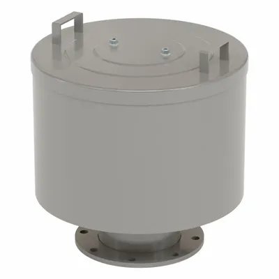 Peredam Filter SOLBERG: Ukuran Inlet Flange 6 in, 1.100 scfm, Tinggi Keseluruhan 22 in - Air Compressor Intake Filters & Silencers