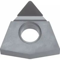 This Trigon (W) indexable turning insert features a PCD grade for machining non-ferrous materials. It is used in turning, facing, and profiling operations on lathes and turning centers. The insert provides wear resistance and consistent surface finish in high-speed applications