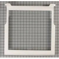 Genuine OEM replacement glass shelf for Whirlpool refrigerators and freezers. Provides a clear, tempered-glass storage surface to organize food items and restore full shelving capacity
