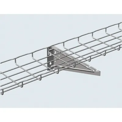 CABLOFIL Braket Universal: Lebar 20 in, Baja - Brackets for Wire Mesh Trays