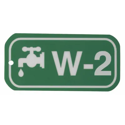 BRADY Tag Penguncian: Tanpa/Tidak Ada Tajuk, W-2, Polistirena, Inggris, Plastik, Lubang (MPN 105685) - Safety