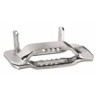 BAND-IT Strapping Buckle: Fits 3/4 in Strap Wd, Stainless Steel, 50 Qty, Flat, Regular Duty, 50 PK (MPN GRC456)