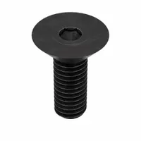 Flat head socket cap screws with #10-32 thread, 1/2 in length, right-hand thread, and 1/8 in drive size. Made from alloy steel with black oxide finish. Supplied in a 100-piece pack. Commonly used in machinery assembly and equipment fastening where a flush surface is required